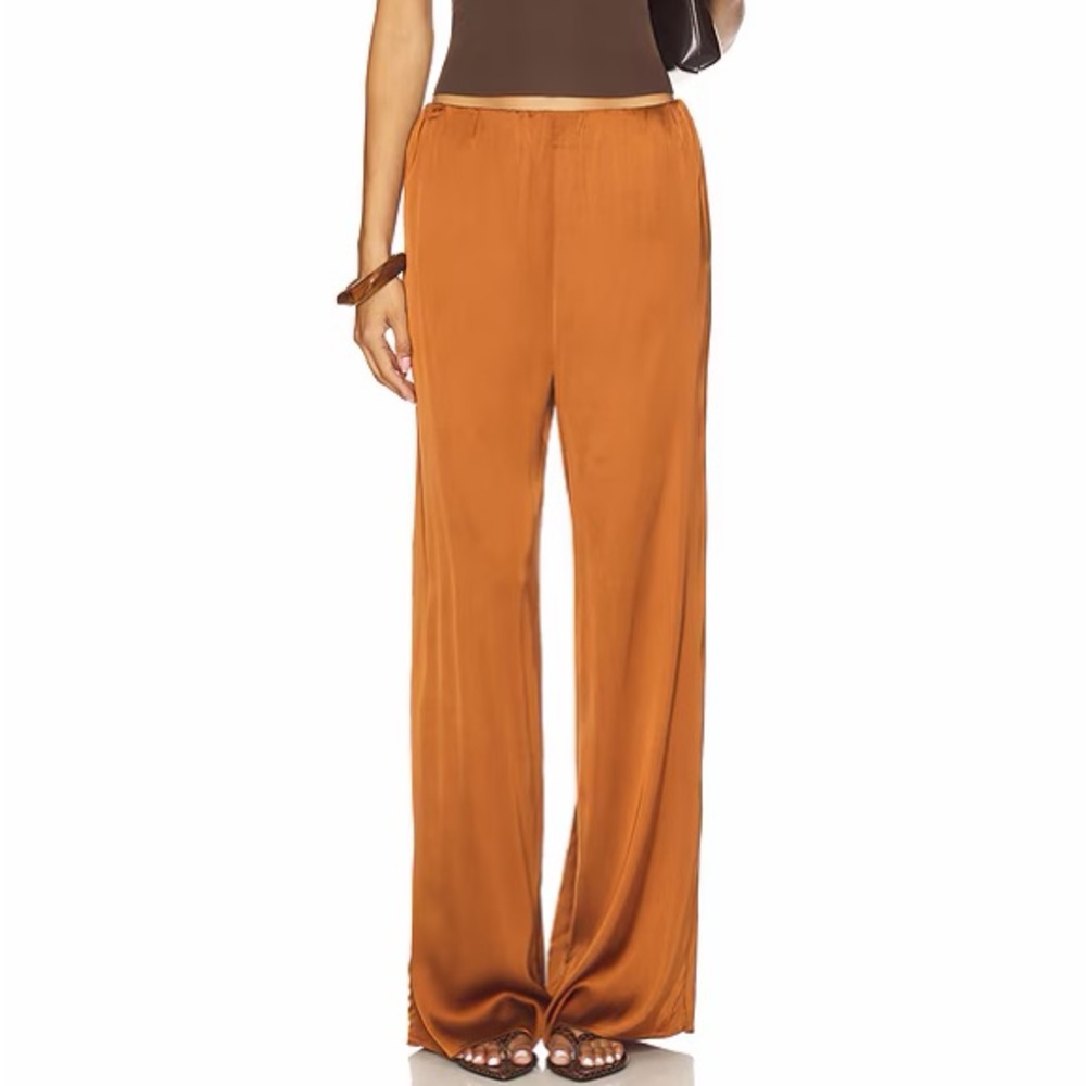 Good American Rich Brown Copper Trousers